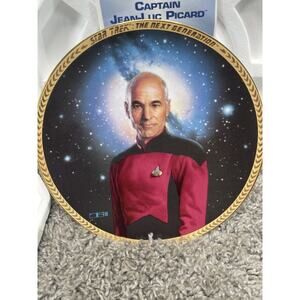 Star Trek The Next Generation Hamilton Plate Captain Jean Luc Picard 1993